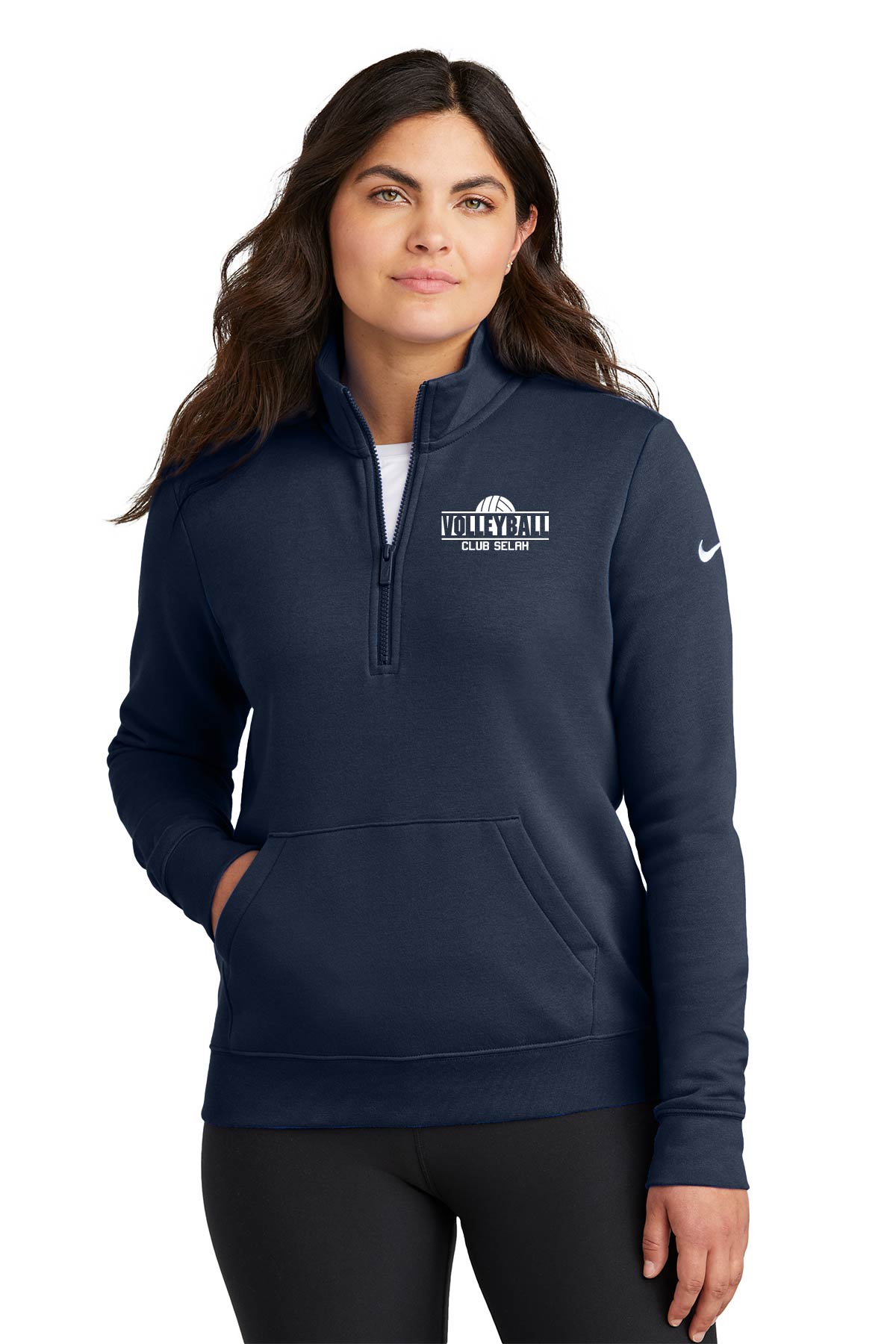 NKDX6720 Club Selah womans 1/4 zip (Navy Only)